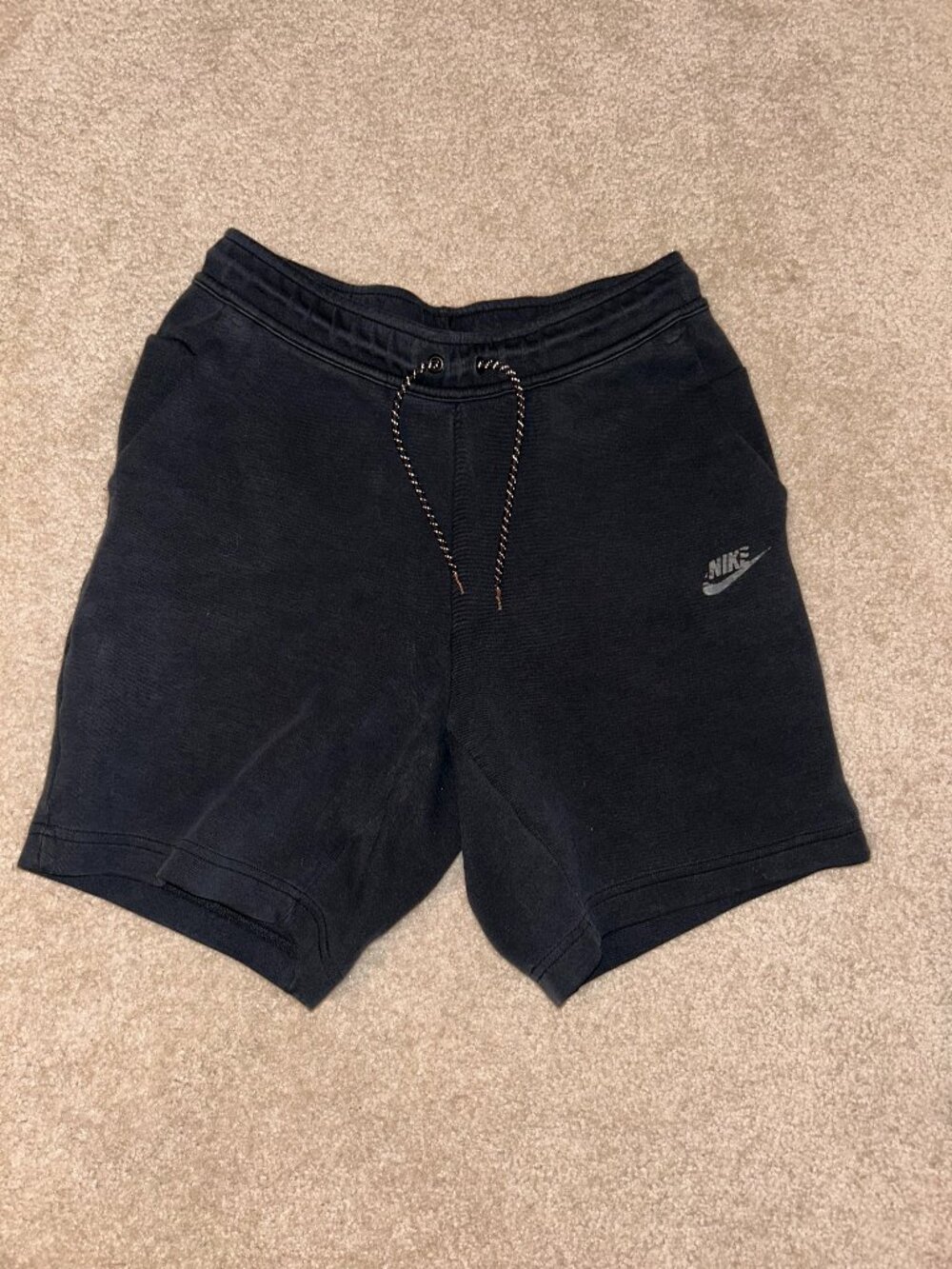 Nike Black Athletic Shorts with Drawstring